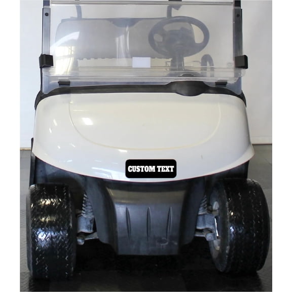 Custom Text E-Z-GO Front Name Plate. Fits 2008-2022 RXV TXT Valor Terrain ELiTE. CUSTOM MADE in The USA!!
