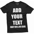 thumbnail image 1 of Custom Text Personalized Photo Design Unisex 100% Cotton Tee, 1 of 6