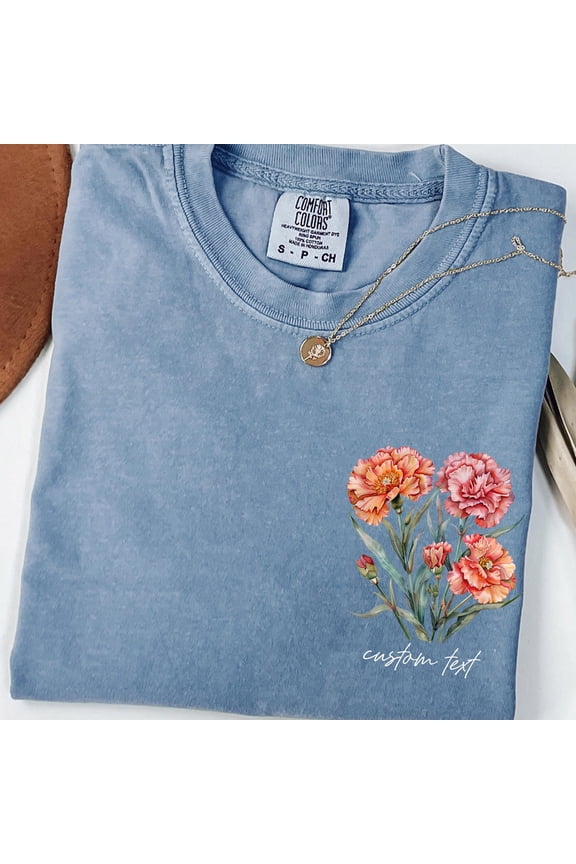 Custom Text Shirt Personalized Photo or Logo Tee