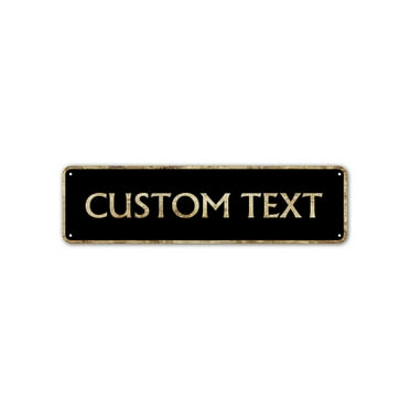 Custom Text Wording Here Caution Notice Novelty For Door Or Window Social Distancing Required Aluminum Metal Sign 4"x13.5"