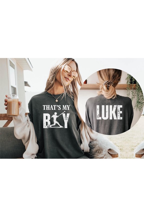Custom Thatamp39s My Boy Baseball Mom Shirt Personalized Gift for Mom Dad Cute Baseball Mo