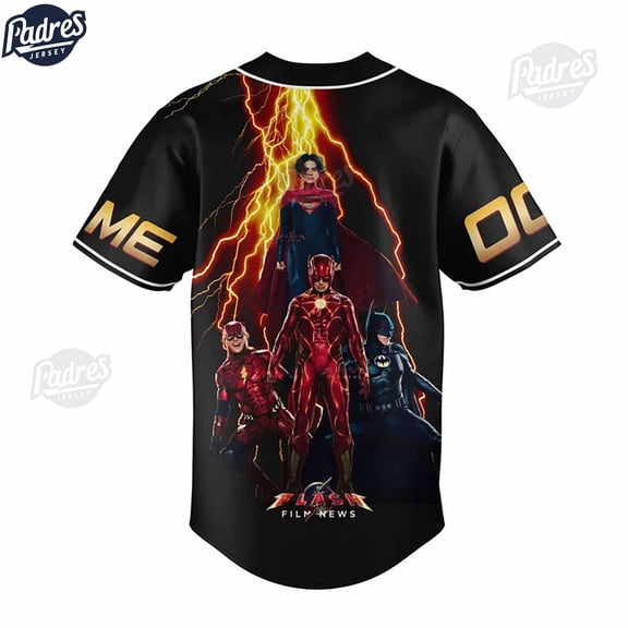 Custom The Flash Film New Baseball Jersey