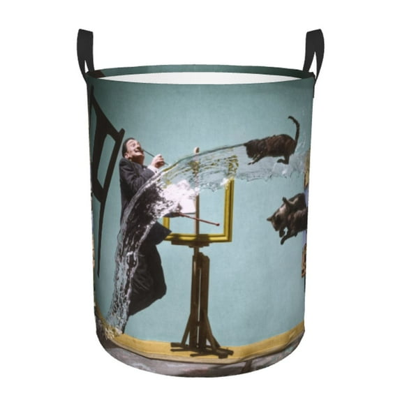 Custom The Persistence Of Memory Laundry Basket Foldable Large Capacity Clothes Storage Bin Salvador Dali Painting Art Hamper