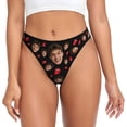 thumbnail image 1 of Custom Thong With Face For Women Customized Underwear Panties With Image Text Personalized Face Thongs Funny Gifts For Her, 1 of 9