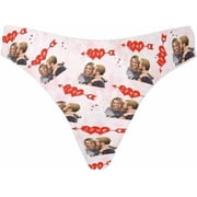 Custom Thong for Women Personalized Thongs with Face Photo Customized underwear Panties Funny Gifts for Her
