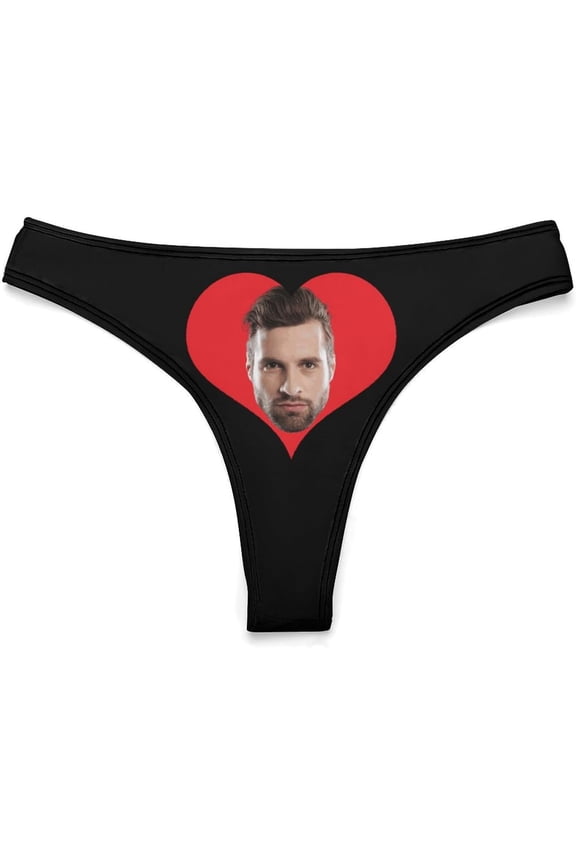 Custom Thongs Personalized Thongs with Name for Women, Custom Panties Underwear With Face Photo Gift for Her Girlfriend Wife