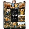 thumbnail image 1 of Custom Throw Blanket for Dad with Photo Personalized Happy Fathers Day Blankets with Pictures Customized Blanket for Dad Grandpa on Fathers day Halloween Christmas New Year A Blankets, 1 of 5