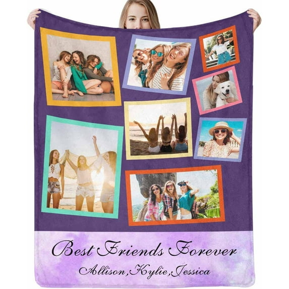 Custom Throw Blanket for Dad with Photo Personalized Happy Fathers Day Blankets with Pictures Customized Blanket for Dad Grandpa on Fathers day Halloween Christmas New Year Blankets