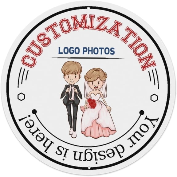 Custom Tin Sign Aluminum Metal Poster,Simply Insert a Fun Poster Image and Logo,Christmas for Garage,Farmhouse,Store,Porch,Living Room,Bedroom,Garden,Yard,Office,Outdoor,Holiday Festival Gift,Home De