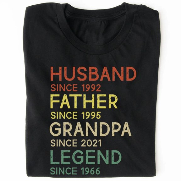 Custom Title and Date, Custom Text, Father's Day, Gift for Dad, Gift for Husband, ANANDHIS-Shirts