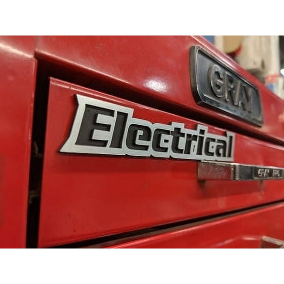 Toolbox Emblems - Custom Toolbox Drawer Emblems - Electrical
