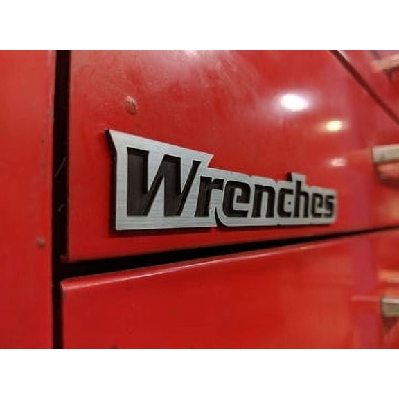 Toolbox Emblems - Custom Toolbox Drawer Emblems - Wrenches