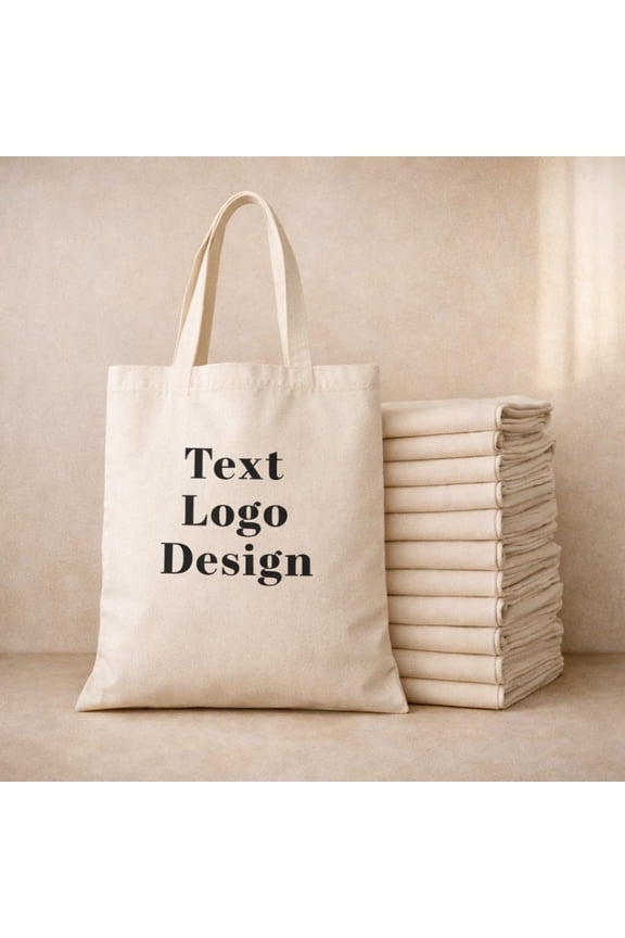 Custom Tote Bags With Your Logo Wholesale Custom Promotional Bags Photo or Text Print Bulk