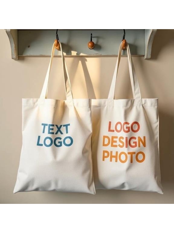 Custom Tote Bags With Your Logo wholesale Custom Promotional Bags Photo or Text Print Bulk