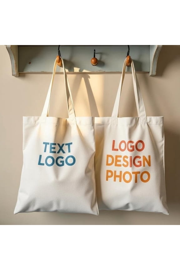Custom Tote Bags With Your Logo wholesale Custom Promotional Bags Photo or Text Print Bulk