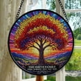 thumbnail image 1 of Custom Tree of Life Family Glass Suncatcher, Autumn Leaves Window Hanging, Name Gift, Colorful Fall Home Decor Keepsake, Stained Glass Ornament 2025, Holiday Decoration, Seasonal, 1 of 6