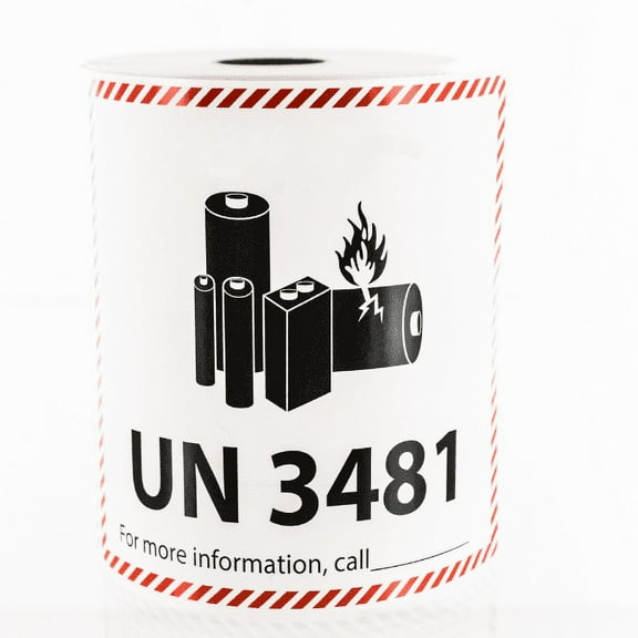 Custom UN Lithium Ion Battery Labels