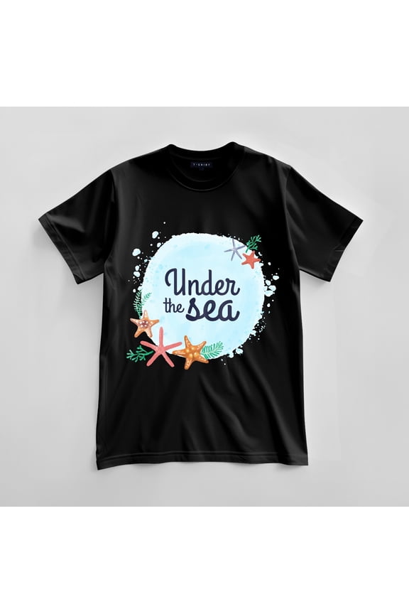 Custom Under the Sea Graphic T-shirt Design Unisex Jersey Short Sleeve Tee