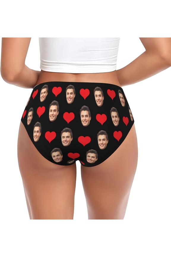 Custom Underwear for Women with Your Logo Text Photo Sexy Personalized Panties Funny Gifts