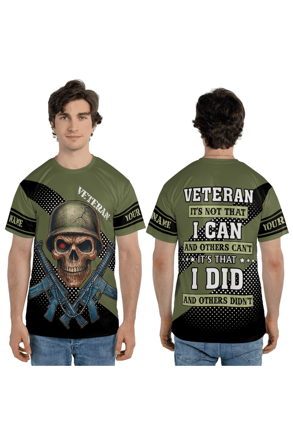 Custom Veteran 3D T-Shirt, It’s Not That I Can Quote 3D Tee, Military Enthusiast Graphic Tee, Military Day T-Shirt