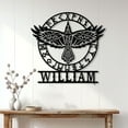 thumbnail image 1 of Custom Viking Raven Metal Sign – Norse Wall Decor Gift for Men, Dad, Husband, Son, 1 of 4
