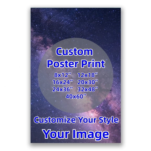 Custom Wall Art Poster Print Personalized Photo Text