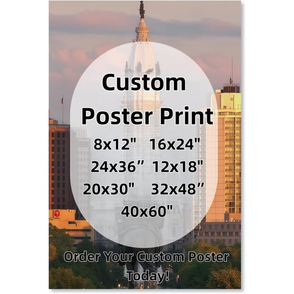 Custom Wall Art Poster Print Personalized Photo Text