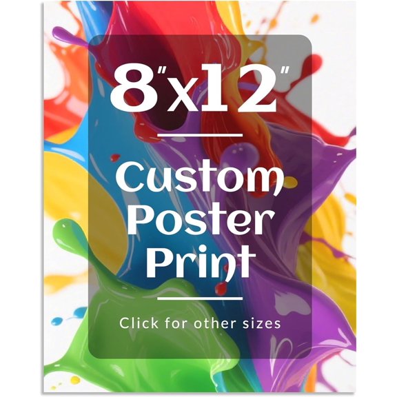 Custom Wall Art Poster Print Personalized Photo Text
