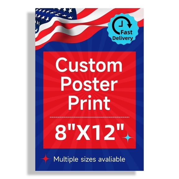 Custom Wall Art Poster Print Personalized Photo Text