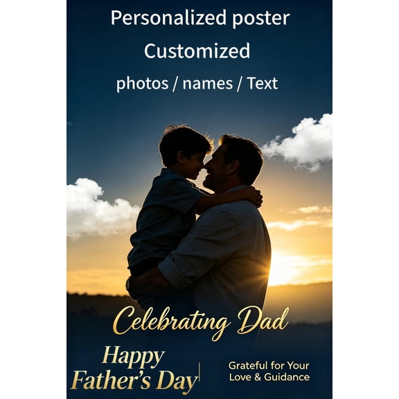 Custom Wall Art Poster Print Personalized Photo Text