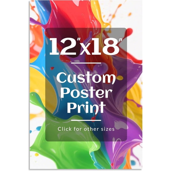 Custom Wall Art Poster Print Personalized Photo Text