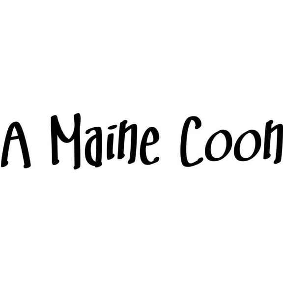 Custom Wall Decal A Maine Coon Sign Animal Removable Stick On Print Sticker - Vinyl Wall Decal 12x12