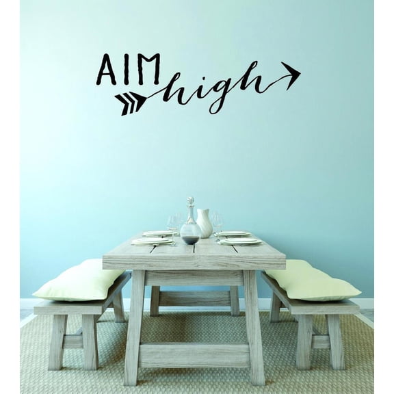 Custom Wall Decal : Aim High Home Decor Living Room Bedroom Picture Art 10x20