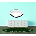 thumbnail image 1 of Custom Wall Decal American Football Ball Rugby Men Sports Ball Vinyl Wall Vinyl Peel And Stick Sticker Wall 15x20, 1 of 1