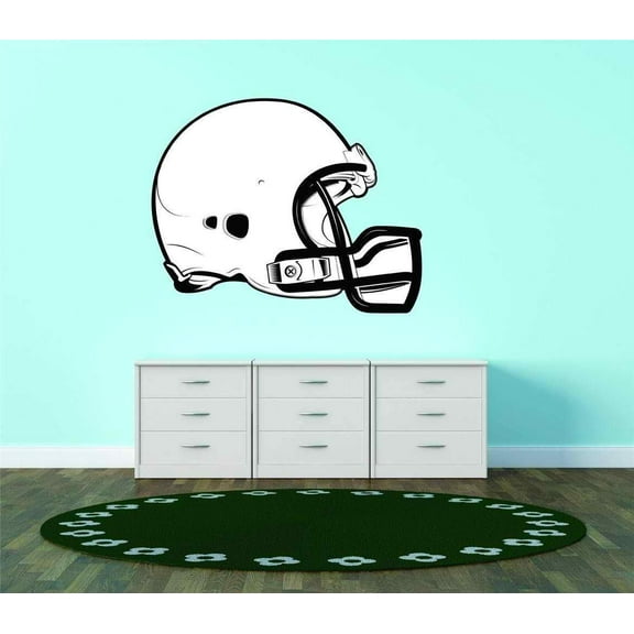 Custom Wall Decal American Football Sports Logo Nfl Helmet Vinyl Wall Vinyl Peel And Stick Sticker Wall 20x20