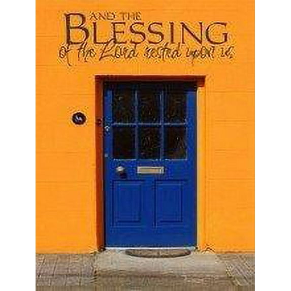 Custom Wall Decal And The Blessing Of The Lord Rested Upon Us - Living Room - Home Decor Sticker Vinyl Wall