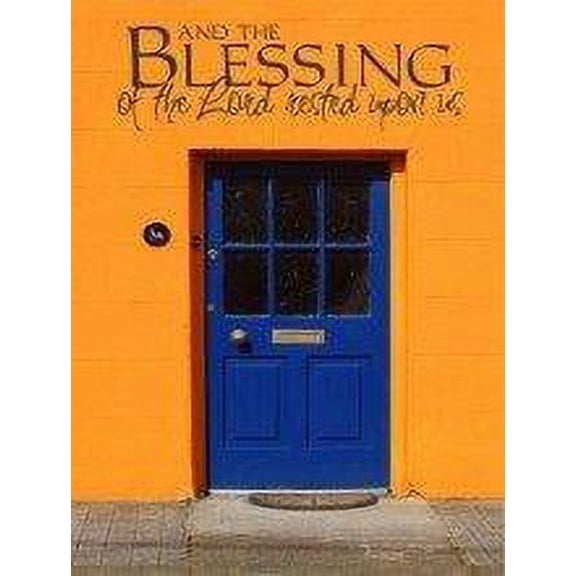 Custom Wall Decal And The Blessing Of The Lord Rested Upon Us - Living Room - Home Decor Sticker Vinyl Wall