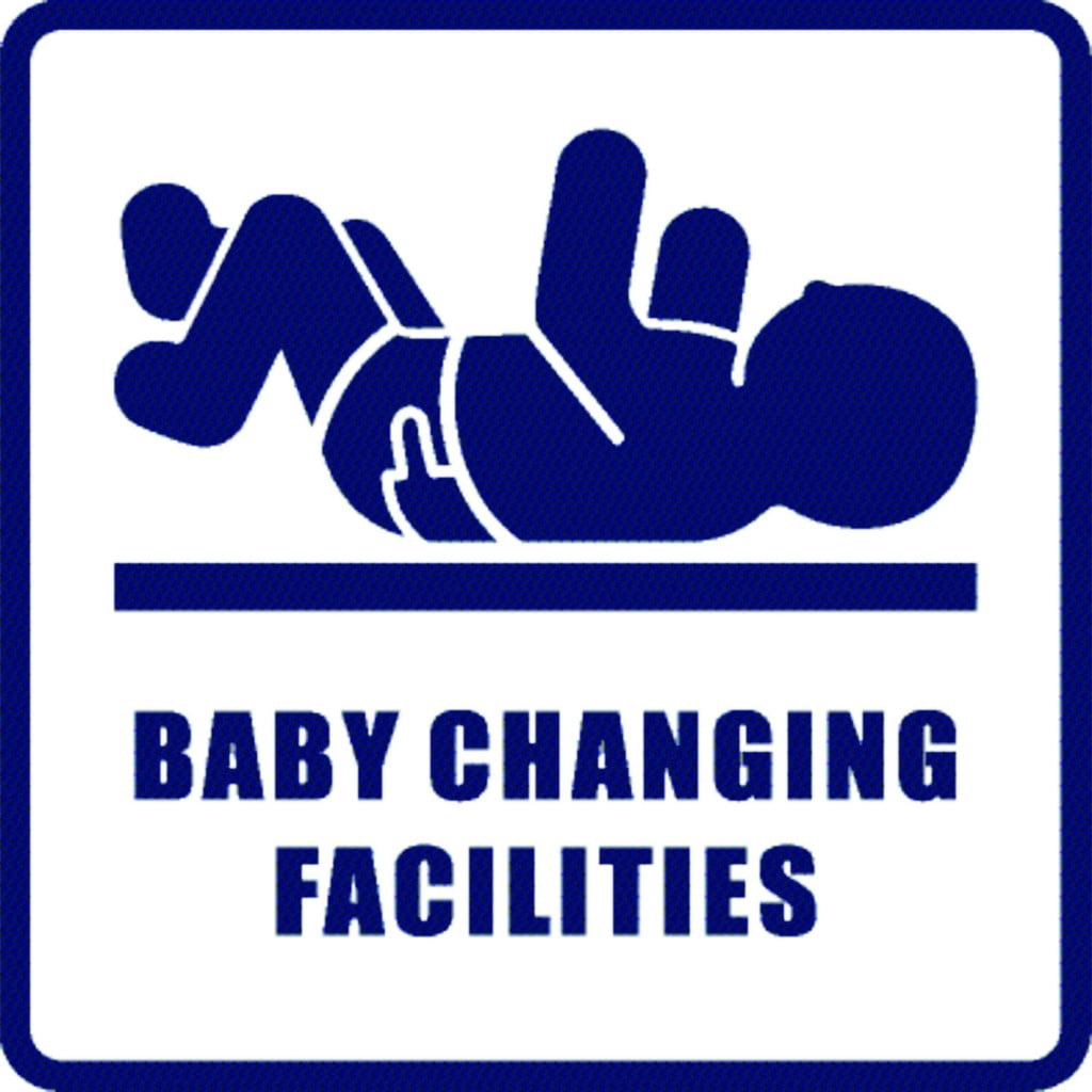 Baby Changing Sticker Custom Wall Decal Baby Changing Picture Art - Living Room - Peel ...