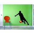 thumbnail image 1 of Custom Wall Decal Basketball Player Running Dribble Sports Game Boy Girl Vinyl Wall - 10x20", 1 of 1
