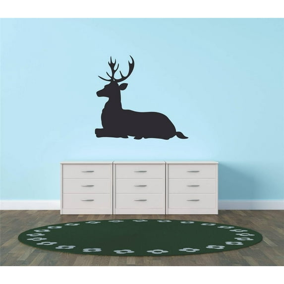 Custom Wall Decal : Blacktail Whitetail Deer Elk Hunting Outdoor Natural Environment Wall Sticker : 8 X8" -