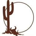 thumbnail image 1 of Custom Wall Decal Cactus Plant Cow Head Animal - Kids Boys Bedroom - Sticker - Vinyl Wall - 18x18", 1 of 2