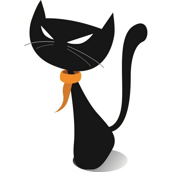 Custom Wall Decal Cat Design Animal Picture Art Kids Boys Girls Home Bedroom Sticker Vinyl Wall Decal 12 X 24 Inches