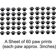 thumbnail image 1 of New Wall Ideas Cat Dog 60 Animal Paw Prints Removable 20x30", 1 of 1