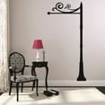 thumbnail image 1 of Custom Wall Decal : Curly Standing Hanger Art Design With Pole Silhouette 20x40", 1 of 1