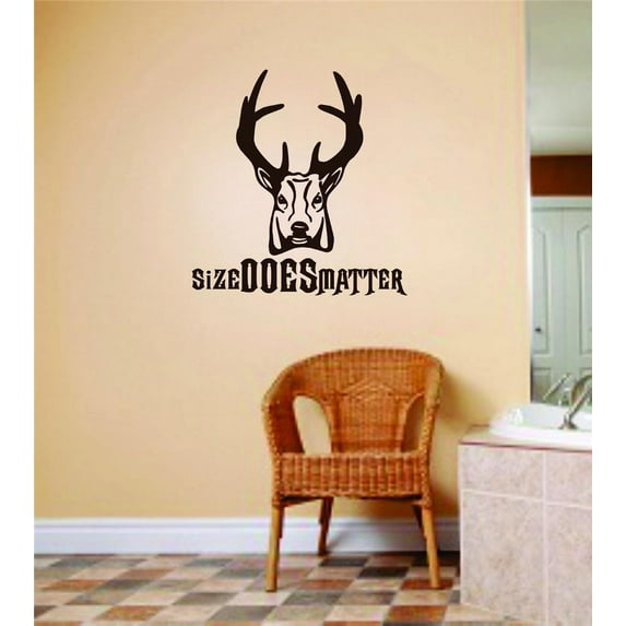 Custom Wall Decal DOES Matter Deer Hunting Graphic Sticker Vinyl s For Walls Decoration Ideas 20 X 20"