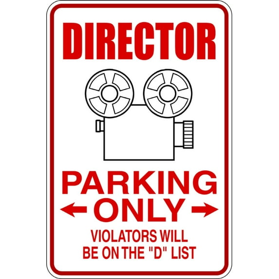 Custom Wall Decal Director Parking Signs - Sticker - Vinyl Wall : 9 X18"