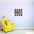 thumbnail image 1 of Custom Wall Decal Dogs Animal Paw Print Sign Decor Vinyl Wall Decal - 16x16 Inches, 1 of 1
