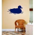 thumbnail image 1 of Custom Wall Decal Duck In Water Animal Hunting Hunter Man Gun Boys Kids Bed Room Sports Sticker Vinyl Wall 6 X 12", 1 of 1
