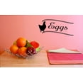 thumbnail image 1 of Custom Wall Decal Eggs Sign Kitchen Decoration Sticker Vinyl Wall Decal 12x30 Inches, 1 of 2