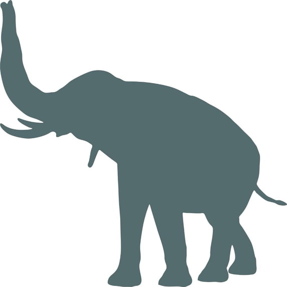 Custom Wall Decal Elephant Vinyl Stickers For Bedroom Walls Vinyl Wall Stickers 6 X 6"